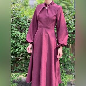 Burgundy dress